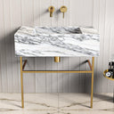 Arabescato Marble Vanity Unit - 600mm