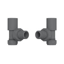 Anthracite Angled Radiator Valves (Pair) - 15mm