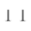 Black Nickel Pipe Connectors For Heated Towel Rails & Radiators (Pair) -15x100mm