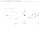 Alma Matt Black Basin Mixer Tap