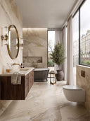 Almond Breccia Italian Matt Porcelain Tile - 1200x600mm