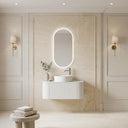 Bali Solid Wood Fluted White Vanity - 750mm