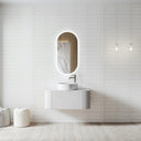 Bali Solid Wood Fluted White Vanity - 750mm
