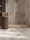 Almond Breccia Italian Matt Porcelain Tile - 1200x600mm