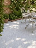 Lusso Carrara Marble Effect Porcelain Paving Slabs - 300x300x20mm