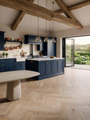 Cortina Cognac Italian Herringbone Wood Effect Tile - 450x75mm