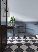 Lusso Noir Marble Effect Porcelain Tile - 300x300x12mm