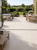 Cotswold Bone Tumbled Limestone-Effect Porcelain Paving - 910x610x20mm