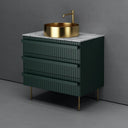 Capri Floor-standing Fluted Vanity With Gold Basin - 800mm