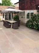 Dijon Honed & Tumbled Limestone Paving Slabs - 900x600x20mm