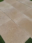 Dijon Honed & Tumbled Limestone Paving Slabs - 900x600x20mm
