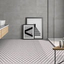 District Circle Decor Porcelain Tile - 200x200mm