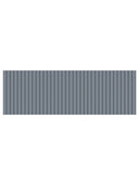 Fluted Steel Grey Ceramic Wall Tile - 900x300mm