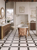 Grace Nero Porcelain Tile - 440x440x10mm