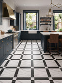 Grace Nero Porcelain Tile - 440x440x10mm