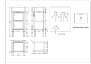 Goa Freestanding Bathroom Vanity Unit - 400mm