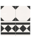 Madeira Black Border Tile - 330x330x10mm