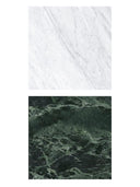Majestic Verde & Carrara Italian Marble Effect Porcelain Tile - 300x300x9mm