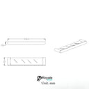 Porto Brushed Gold Bathroom Shower Storage Shelf