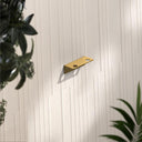 Porto Brushed Gold Double Soap Dispenser Wall Mount Bracket