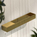 Porto Brushed Gold Shower Basket