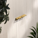 Porto Brushed Gold Triple Soap Dispenser Wall Mount Bracket