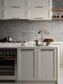 Quartzite Grigio 3D Porcelain Wall Tile - 150x610mm