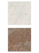 Lusso Rosso + Carrara Checkerboard Porcelain Paving Slabs - 300x300x20mm