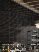 Soho Black Italian Brick Effect Gloss Tile - 60x250mm