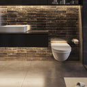 Soho Black Italian Brick Effect Gloss Tile - 60x250mm