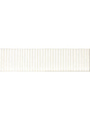 Fluted White Decor Wall Tile - 75x300mm