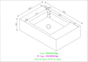 Rosa Norvegia Marble Vanity Unit - 600mm