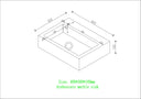 Arabescato Marble Wall Hung Basin - 400mm
