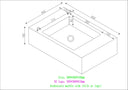Arabescato Marble Vanity Unit - 600mm