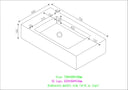 Arabescato Marble Vanity Unit - 750mm