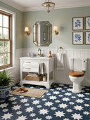 Stella Navy Decor Wall & Floor Tile - 450x450mm