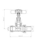 Black Nickel Traditional Radiator Valves (Pair) - 15mm