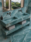 Turquoise Onyx Pulido Sink and Shelf - 1200mm