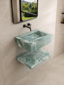 Turquoise Onyx Sink and Shelf - 800mm