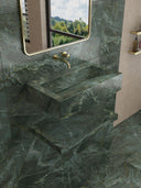 Manos Green Onyx Sink and Shelf - 800mm