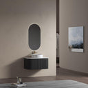 Bali Matt Black Vanity With Side Racks - 750mm