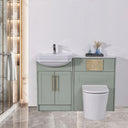 Imperial Sage Green Combination Bathroom Suite - Vanity Unit with WC unit & Toilet - 1200mm