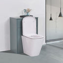 Manor Twilight Blue Freestanding WC Unit With Toilet, Water Tank & Flush Plate - 600mm